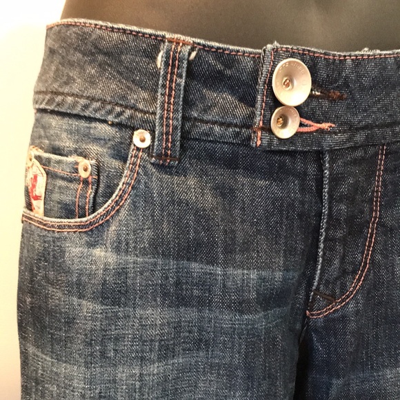 Parasuco denim cult low rise denim with pink stitching - Picture 4 of 16